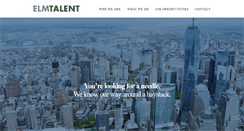 Desktop Screenshot of elmtalent.com